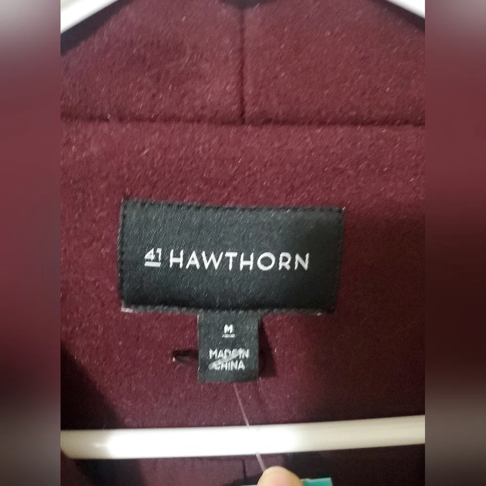 41 Hawthorn Women's Cassandra Moto Coat Belted Coat NWT - Picture 6 of 7